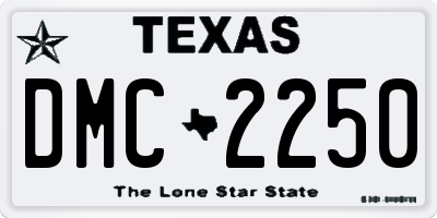 TX license plate DMC2250