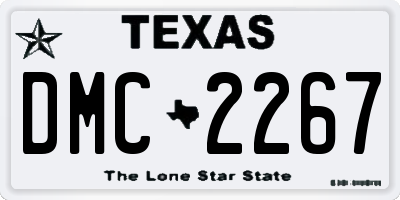 TX license plate DMC2267