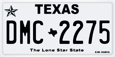 TX license plate DMC2275