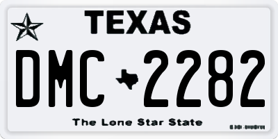 TX license plate DMC2282