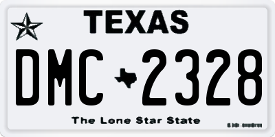 TX license plate DMC2328