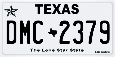 TX license plate DMC2379