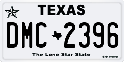 TX license plate DMC2396