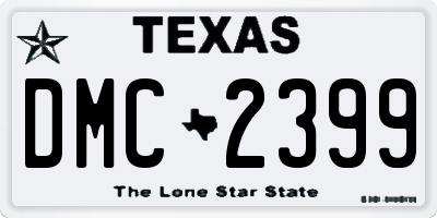 TX license plate DMC2399