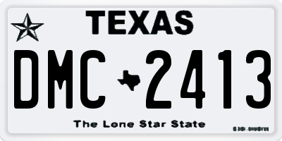 TX license plate DMC2413