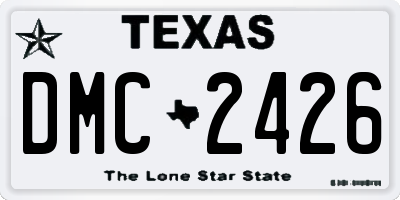 TX license plate DMC2426