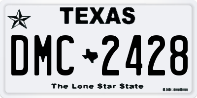 TX license plate DMC2428