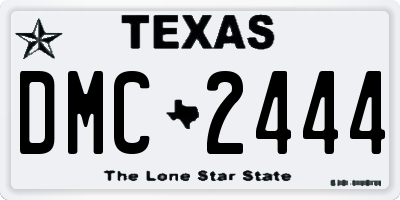 TX license plate DMC2444
