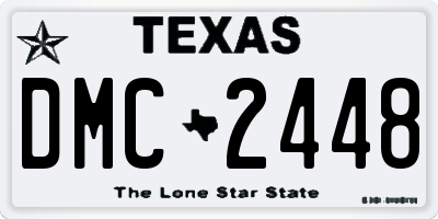 TX license plate DMC2448
