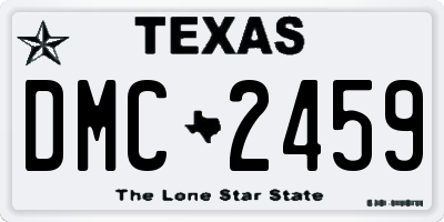 TX license plate DMC2459