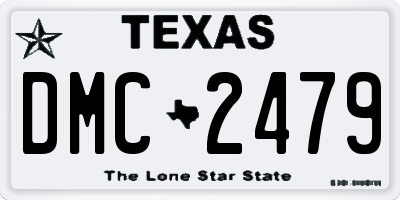 TX license plate DMC2479