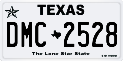 TX license plate DMC2528