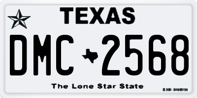 TX license plate DMC2568
