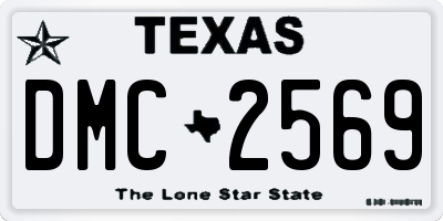 TX license plate DMC2569