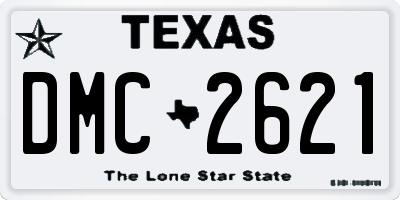 TX license plate DMC2621