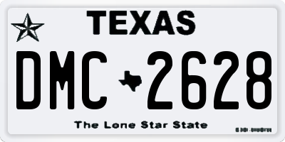 TX license plate DMC2628