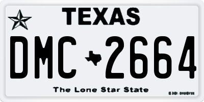 TX license plate DMC2664