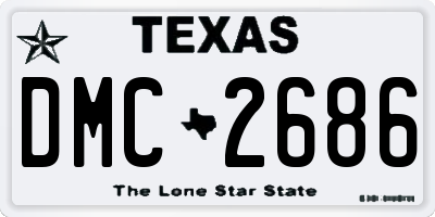 TX license plate DMC2686