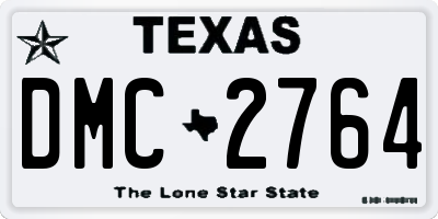TX license plate DMC2764
