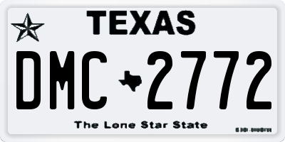 TX license plate DMC2772