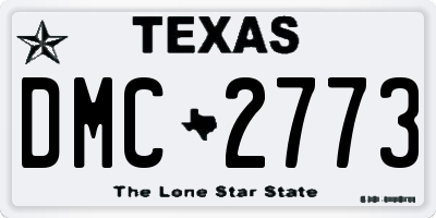 TX license plate DMC2773