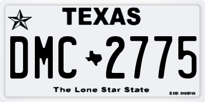 TX license plate DMC2775