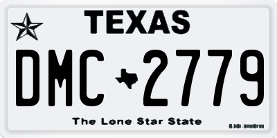 TX license plate DMC2779