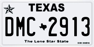 TX license plate DMC2913