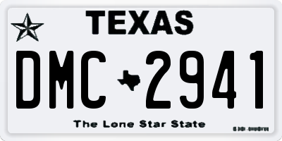 TX license plate DMC2941