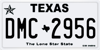 TX license plate DMC2956