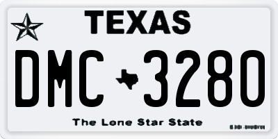TX license plate DMC3280