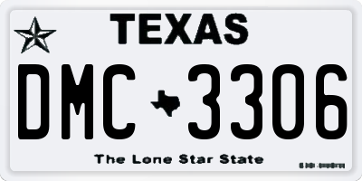 TX license plate DMC3306