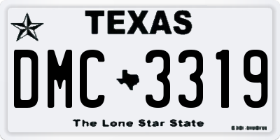 TX license plate DMC3319