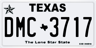 TX license plate DMC3717