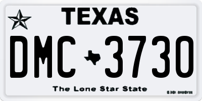 TX license plate DMC3730