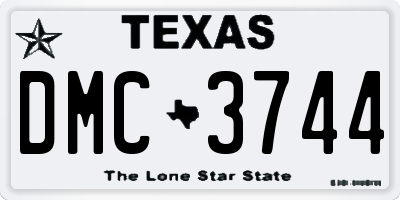 TX license plate DMC3744