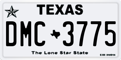 TX license plate DMC3775