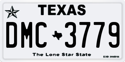 TX license plate DMC3779