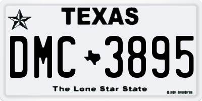 TX license plate DMC3895