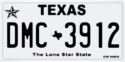 TX license plate DMC3912
