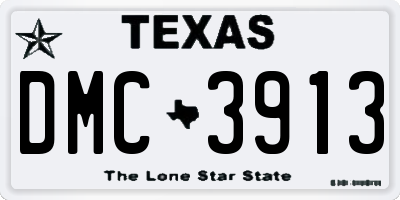 TX license plate DMC3913