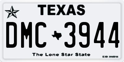 TX license plate DMC3944