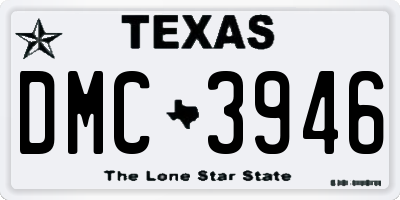 TX license plate DMC3946