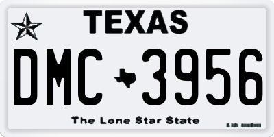 TX license plate DMC3956