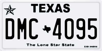TX license plate DMC4095