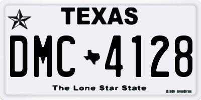 TX license plate DMC4128
