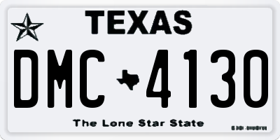 TX license plate DMC4130