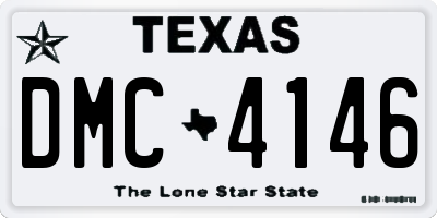 TX license plate DMC4146