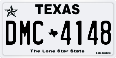 TX license plate DMC4148