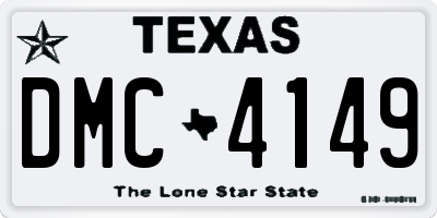 TX license plate DMC4149